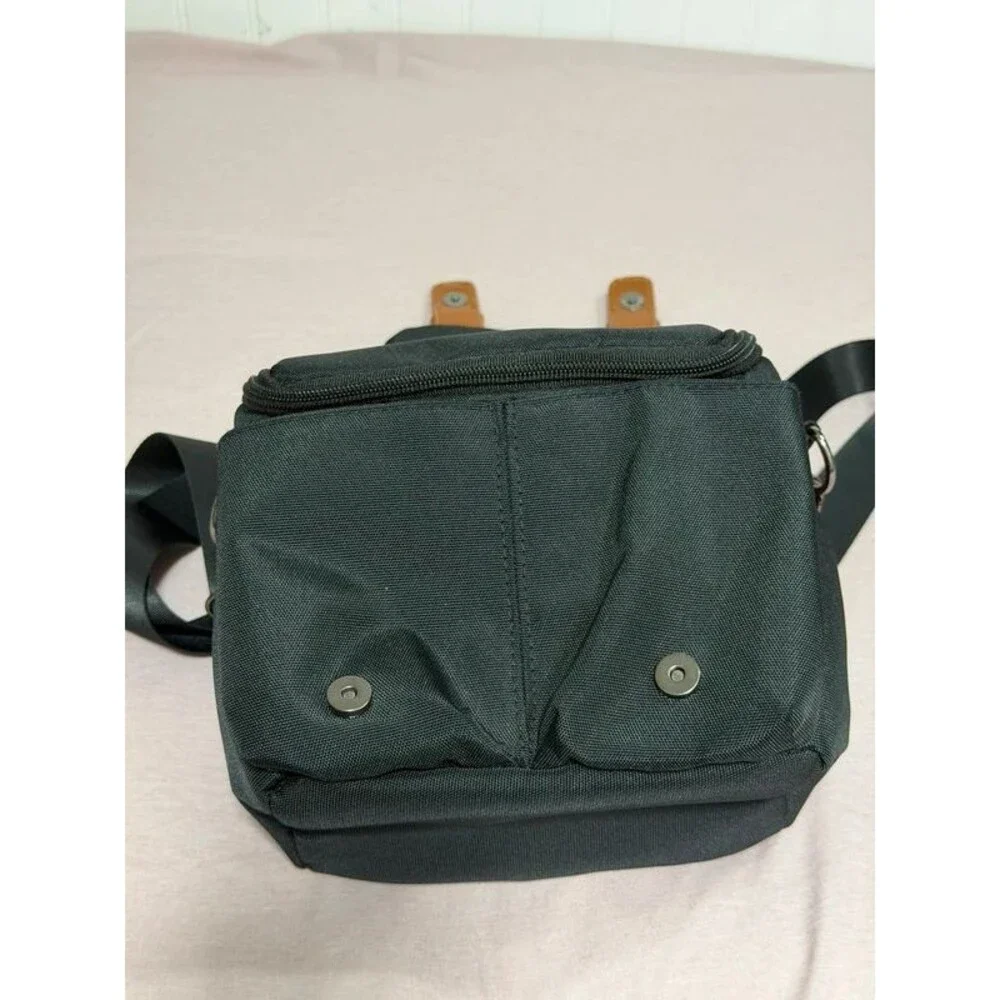 LTGEM Waterproof DSLR Camera Bag Shoulder Crossbody Black Tan Padded